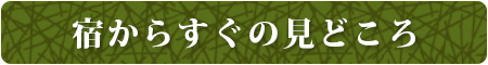 宿からすぐの見どころ